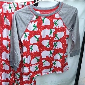 New Unisex Kids Holiday 2 Piece Pajama Lounge Set